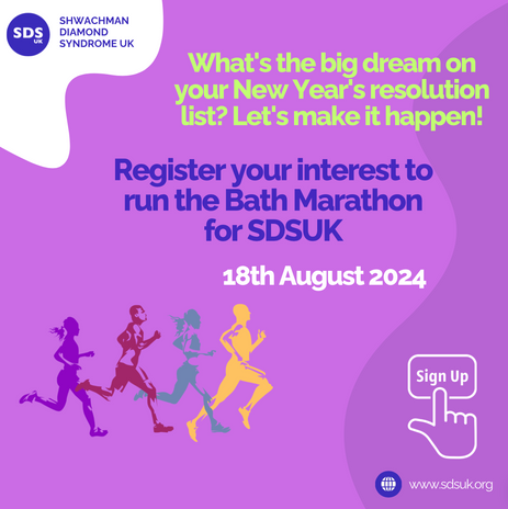 what's the big dream on your new year's resolution? to run the bath marathon for SDSUK?
